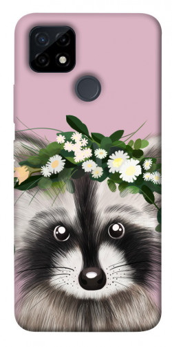 Чехол itsPrint Raccoon in flowers для Realme C21Y