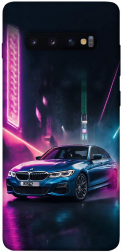 Чехол itsPrint Неоновое BMW для Samsung Galaxy S10+