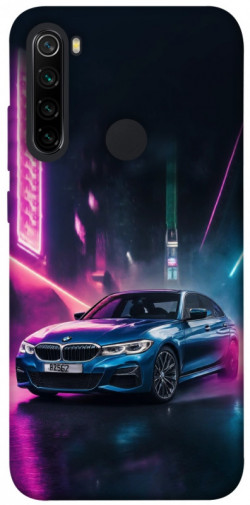 Чехол itsPrint Неоновое BMW для Xiaomi Redmi Note 8
