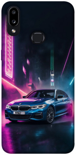 Чехол itsPrint Неоновое BMW для Samsung Galaxy A10s