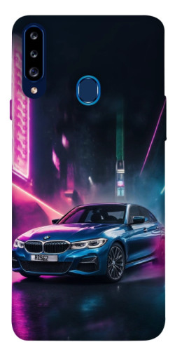 Чехол itsPrint Неоновое BMW для Samsung Galaxy A20s