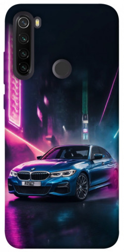 Чехол itsPrint Неоновое BMW для Xiaomi Redmi Note 8T