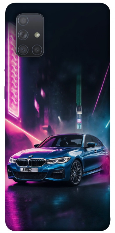 Чехол itsPrint Неоновое BMW для Samsung Galaxy A71, авто, купить оптом с доставкой