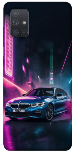 Чехол itsPrint Неоновое BMW для Samsung Galaxy A71