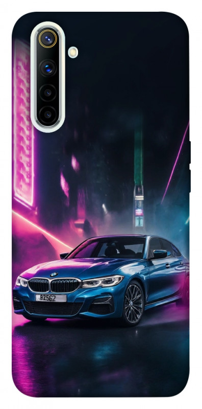 Чехол itsPrint Неоновое BMW для Realme 6, авто, купить оптом с доставкой