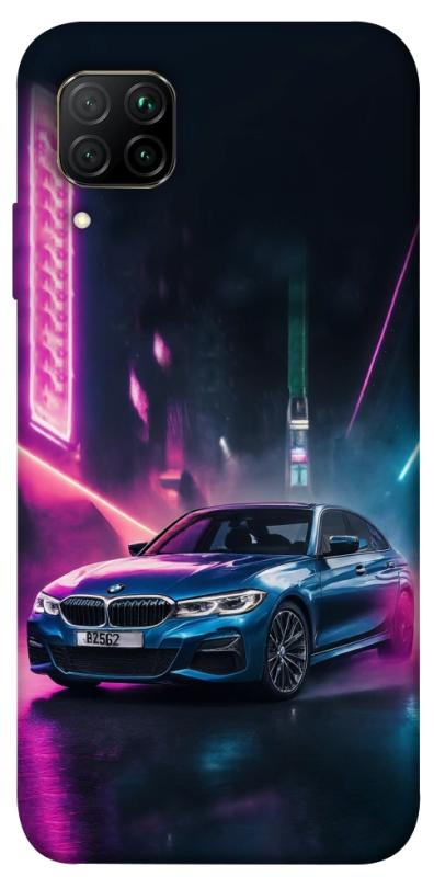 Чехол itsPrint Неоновое BMW для Huawei P40 Lite, авто, купить оптом с доставкой