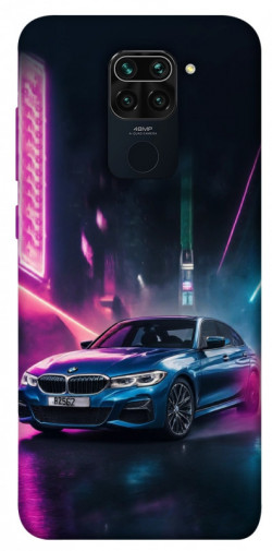 Чехол itsPrint Неоновое BMW для Xiaomi Redmi Note 9 / Redmi 10X