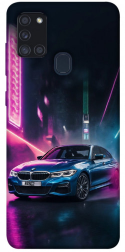 Чехол itsPrint Неоновое BMW для Samsung Galaxy A21s