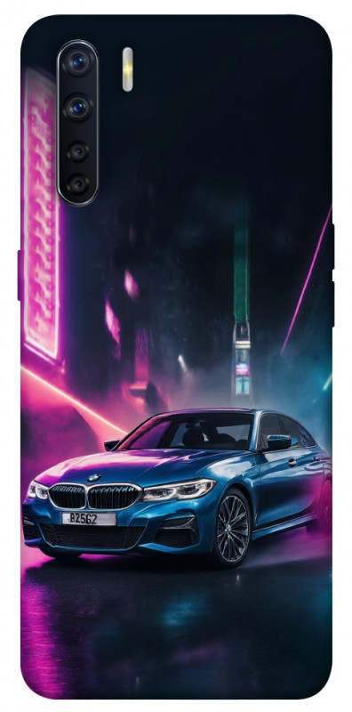 Чехол itsPrint Неоновое BMW для Oppo A91, авто, купить оптом с доставкой