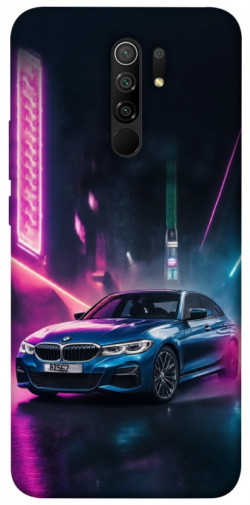 Чехол itsPrint Неоновое BMW для Xiaomi Redmi 9