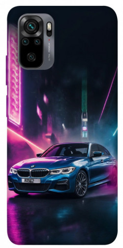 Чехол itsPrint Неоновое BMW для Xiaomi Redmi Note 10 / Note 10s