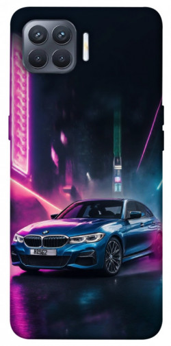 Чехол itsPrint Неоновое BMW для Oppo Reno 4 Lite