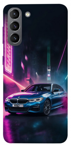 Чехол itsPrint Неоновое BMW для Samsung Galaxy S21