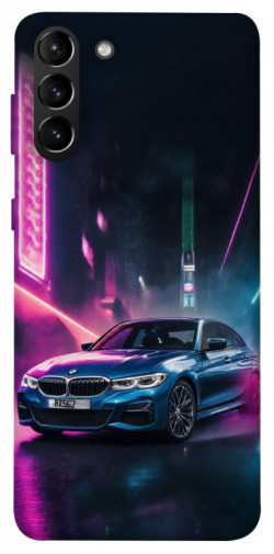 Чехол itsPrint Неоновое BMW для Samsung Galaxy S21+