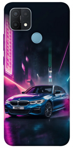 Чехол itsPrint Неоновое BMW для Oppo A15s / A15