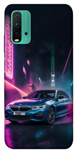 Чехол itsPrint Неоновое BMW для Xiaomi Redmi Note 9 4G / Redmi 9 Power / Redmi 9T