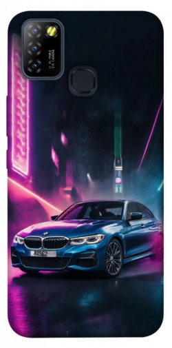 Чехол itsPrint Неоновое BMW для Infinix Hot 10 Lite