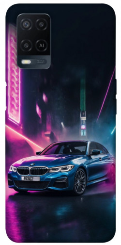 Чехол itsPrint Неоновое BMW для Oppo A16s / A16