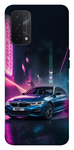 Чехол itsPrint Неоновое BMW для Oppo A54 4G