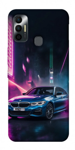 Чехол itsPrint Неоновое BMW для TECNO Spark 7