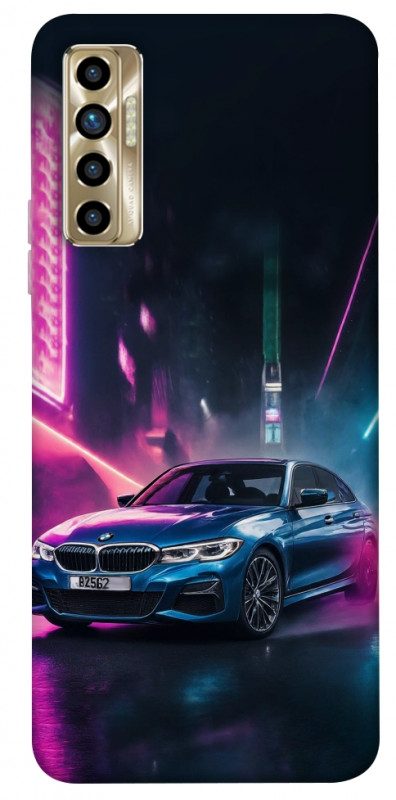 Чехол itsPrint Неоновое BMW для TECNO Camon 17P, авто, купить оптом с доставкой