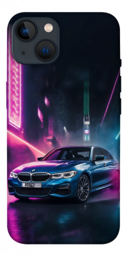 Чехол itsPrint Неоновое BMW для Apple iPhone 13 (6.1")