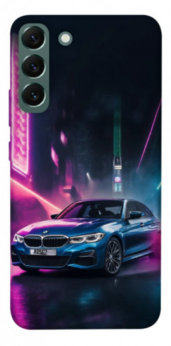Чехол itsPrint Неоновое BMW для Samsung Galaxy S22+