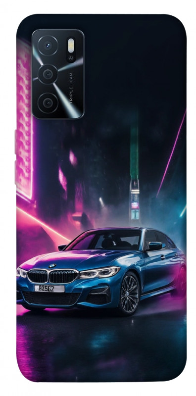 Чехол itsPrint Неоновое BMW для Oppo A16s / A16, авто, купить оптом с доставкой