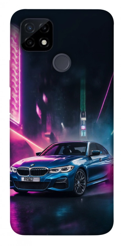 Чехол itsPrint Неоновое BMW для Realme C21Y, авто, купить оптом с доставкой