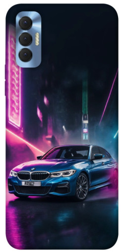 Чехол itsPrint Неоновое BMW для TECNO Spark 8P