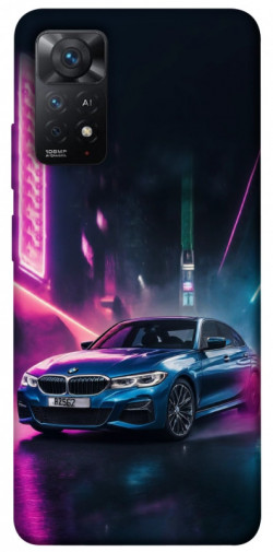 Чехол itsPrint Неоновое BMW для Xiaomi Redmi Note 11 Pro 4G/5G