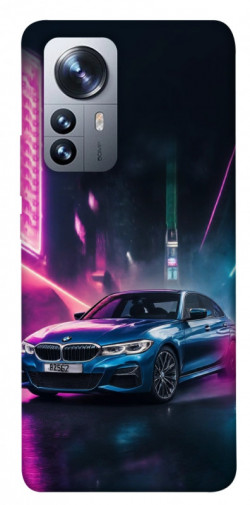 Чехол itsPrint Неоновое BMW для Xiaomi 12 / 12X