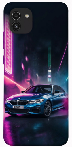 Чехол itsPrint Неоновое BMW для Samsung Galaxy A03