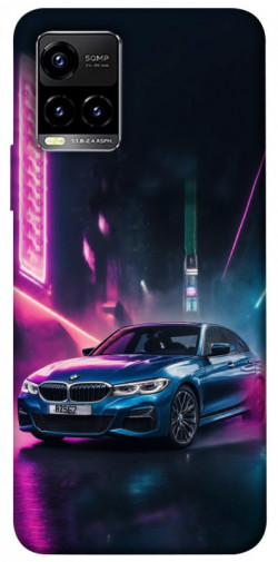 Чехол itsPrint Неоновое BMW для Vivo Y21 / Y33s