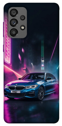 Чехол itsPrint Неоновое BMW для Samsung Galaxy A73 5G