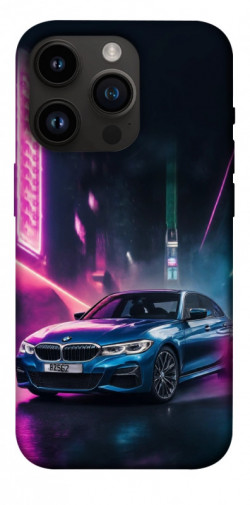 Чехол itsPrint Неоновое BMW для Apple iPhone 14 Pro (6.1")