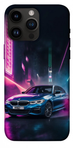 Чехол itsPrint Неоновое BMW для Apple iPhone 14 Pro Max (6.7")