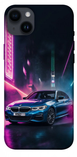 Чехол itsPrint Неоновое BMW для Apple iPhone 14 Plus (6.7")