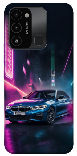 Чехол itsPrint Неоновое BMW для TECNO Spark 8C