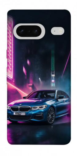 Чехол itsPrint Неоновое BMW для Google Pixel 7