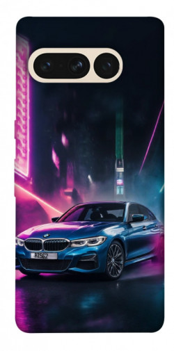 Чехол itsPrint Неоновое BMW для Google Pixel 7 Pro