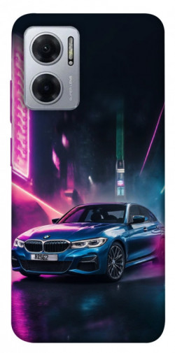 Чехол itsPrint Неоновое BMW для Xiaomi Redmi Note 11E