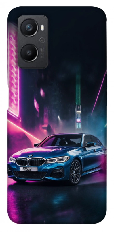 Чехол itsPrint Неоновое BMW для Oppo A96, авто, купить оптом с доставкой