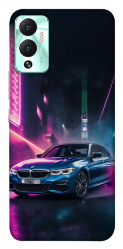 Чехол itsPrint Неоновое BMW для Infinix Hot 12 Play