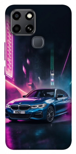 Чехол itsPrint Неоновое BMW для Infinix Smart 6