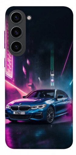 Чехол itsPrint Неоновое BMW для Samsung Galaxy S23