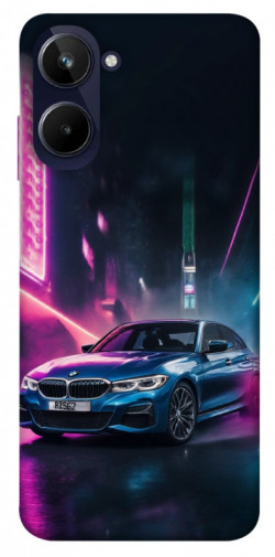 Чехол itsPrint Неоновое BMW для Realme 10 4G