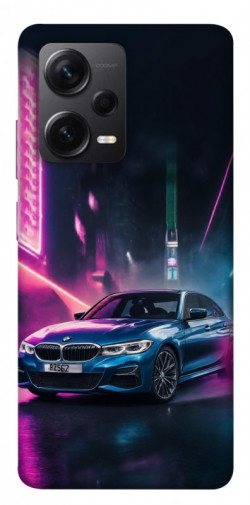 Чехол itsPrint Неоновое BMW для Xiaomi Redmi Note 12 Pro+ 5G