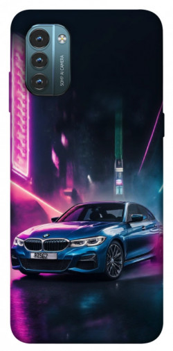 Чехол itsPrint Неоновое BMW для Nokia G21