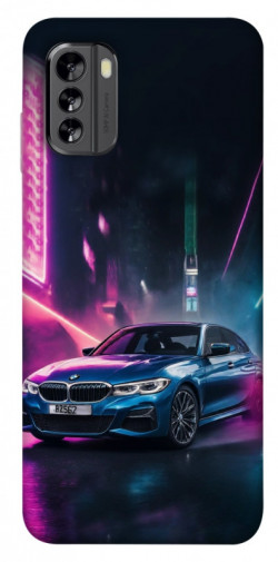 Чехол itsPrint Неоновое BMW для Nokia G60
